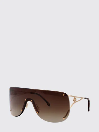 Carrera Metal Aviator Sunglasses With Amber Lenses And Logo In Brown