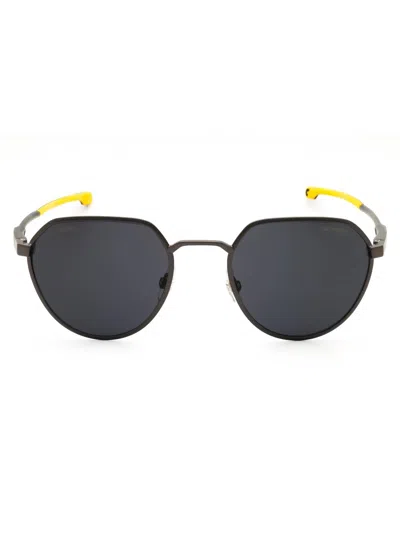 Carrera Metal Round Men's Sunglasses - Carduc 036/s In Black