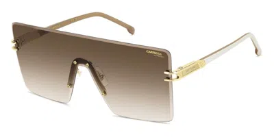 Carrera 1075/s Vvp/ha Unisex Sunglasses - Gold Frame, Brown Gradient Lenses