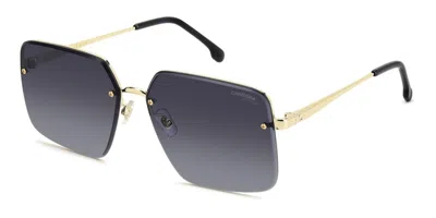 Carrera 3044/s Rhl-9o Women's Sunglasses - Gold Frame, Dark Grey Gradient Lenses In Black