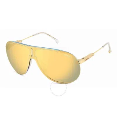 Carrera Multilayer Gold Pilot Unisex Sunglasses Superchampion 0j5g/sq 99 In Yellow