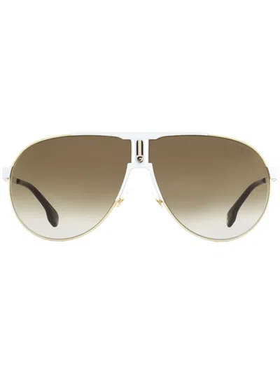 Carrera Navigator-style Sunglasses In Gold