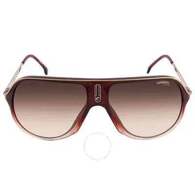 Carrera Brown Gradient Navigator Unisex Sunglasses Safari65/n 07w5/ha 62