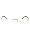 Carrera Rectangle-frame Glasses In Gold