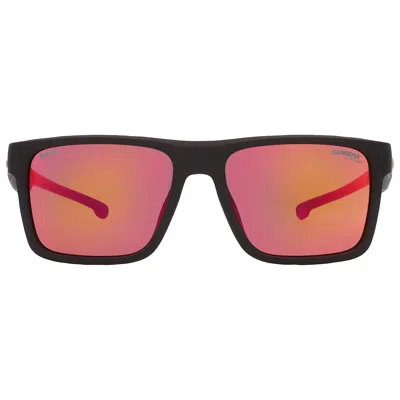 Carrera Orange Mirror Square Men's Sunglasses  Ducati 021/s 0oit/uz 55 In Black / Orange
