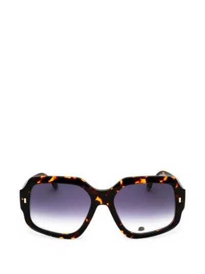 Carrera Oversized Geometric-frame Sunglasses In Brown