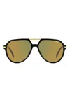 Carrera Pilot-frame Sunglasses In Black
