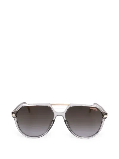 Carrera 파일럿 프레임 더블 브리지 선글라스 In Gray