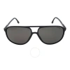Carrera 257/s Men's Polarized Matte Black Frame Grey 60-15-140 Sunglasses In Black / Grey