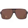 Carrera Polarized Bronze Navigator Unisex Sunglasses  1001/s 0c9k/sp 62 In Brown