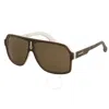 Carrera Polarized Bronze Navigator Unisex Sunglasses  1001/s 0c9k/sp 62 In Brown/white