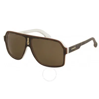 Carrera Polarized Bronze Navigator Unisex Sunglasses  1001/s 0c9k/sp 62 In Brown/white