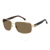 CARRERA CARRERA POLARIZED BRONZE RECTANGULAR MEN'S SUNGLASSES CARRERA 8063/S 0AOZ/SP 60