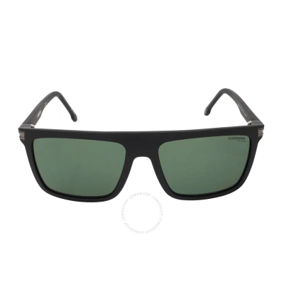 Carrera Polarized Green Browline Unisex Sunglasses  1048/s 0003/uc 58 In Black / Green