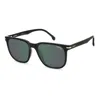 Carrera Polarized Green Square Men's Sunglasses  300/s 0807/q3 54 In Black