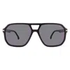 Carrera Polarized Grey Green Navigator Men's Sunglasses  302/s 02m2/q3 59 In Black