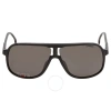 Carrera Polarized Grey Navigator Men's Sunglasses  1047/s 0807/m9 62 In Black / Grey