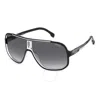 Carrera Men's 1057/s Sunglasses In Black White / Dark Grey Sf