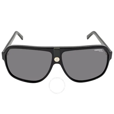 Carrera Polarized Grey Navigator Unisex Sunglasses  33/s 0807/m9 62 In Black