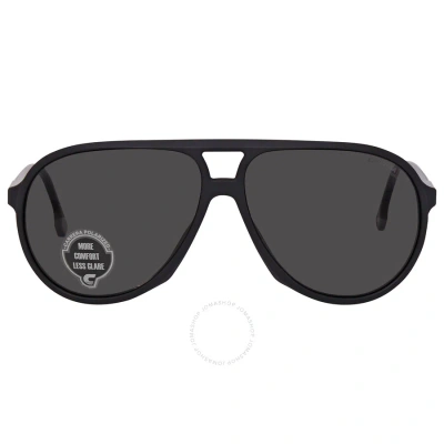 Carrera Polarized Grey Pilot Unisex Sunglasses  237/s 0003/m9 61 In Black / Gray / Grey