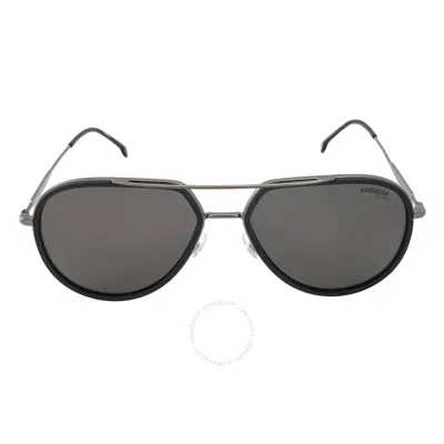 Carrera Polarized Grey Pilot Unisex Sunglasses  295/s 0003/m9 58 In Black