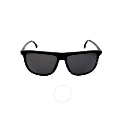 Carrera Polarized Grey Rectangular Men's Sunglasses  218/s 0807/m9 58