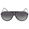 Carrera Polarized Grey Shaded Pilot Men's Sunglasses  1050/s 008a/wj 63 In Black / Grey
