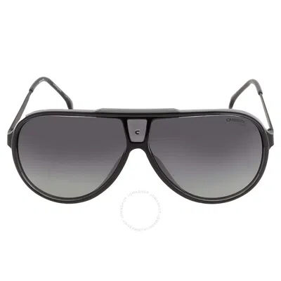 Carrera Polarized Grey Shaded Pilot Men's Sunglasses  1050/s 008a/wj 63 In Black / Grey