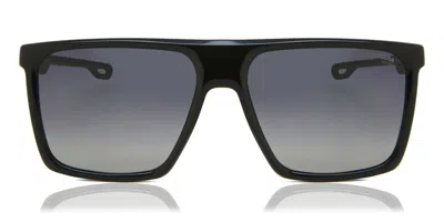 Carrera Polarized Grey Shaded Square Men's Sunglasses  4019/s 0807/wj 58 In Black