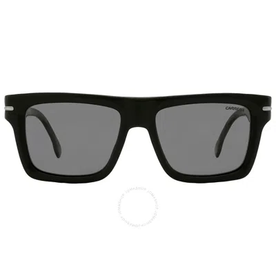 Carrera Polarized Grey Square Ladies Sunglasses  305/s 0807/m9 54 In Black / Grey