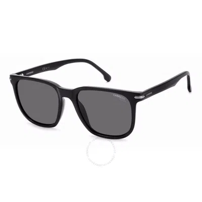 Carrera Polarized Grey Square Unisex Sunglasses  300/s 008a/m9 54 In Black