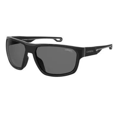 Carrera Polarized Grey Wrap Men's Sunglasses  4018/s 0807/m9 63 In Black