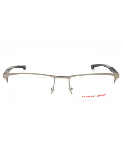 Carrera Sleek Rectangular Stainless Steel Eyeglasses For Men In Brown