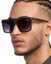 Carrera Grey Shaded Browline Mens Sunglasses  278/s 0086/9o 58 In Havana/brown