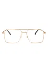 Carrera Rectangle-frame Glasses In Gold