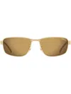 Carrera Rectangle-frame Sunglasses In Gold