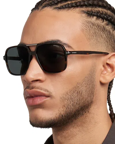 Carrera Rectangle Sunglasses, 57mm In Havana/brown