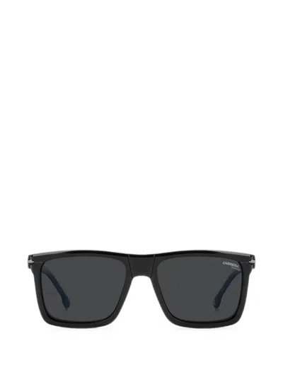 Carrera Rectangle-frame Clip-on Glasses In Blue