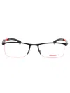 Carrera Rectangular Designer Eyeglasses - Unisex In Black