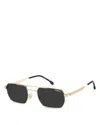Carrera Rectangular Double Bridge Sunglasses, 54mm In Purple