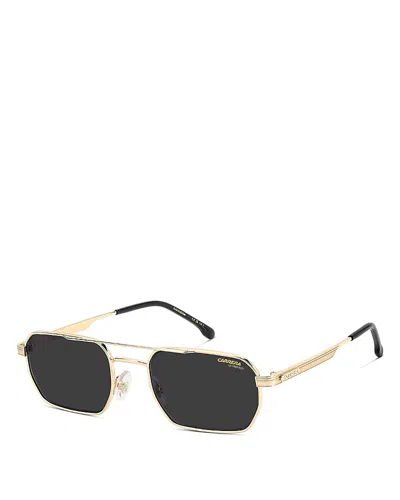 Carrera Rectangular Double Bridge Sunglasses, 54mm In Purple