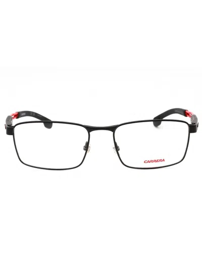 Carrera Rectangular Metal Eyeglasses For Men In Black