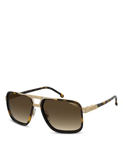 Carrera Rectangular Sunglasses, 61mm In Brown