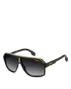 Carrera Rectangular Sunglasses, 62mm In Black