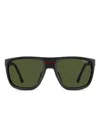 Carrera Rectangular Sunglasses In Green