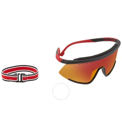 Carrera Red Multilayer Shield Unisex Sunglasses Hyperfit 10/s 0blx/uz 99