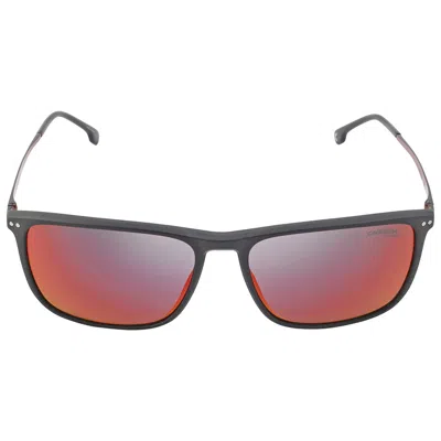 Carrera Red Multilayer Square Men's Sunglasses  8049/s 0003/uz 58 In Gray