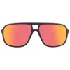 Carrera Red Navigator Men's Sunglasses  8035/s 0003/w3 61 In Black