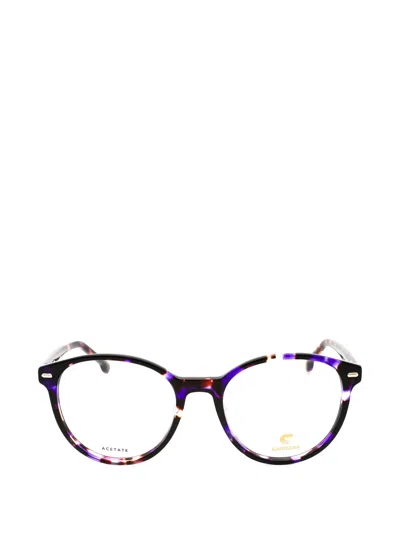 Carrera Round-frame Glasses In Purple
