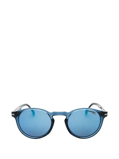 Carrera Round-frame Sunglasses In Blue